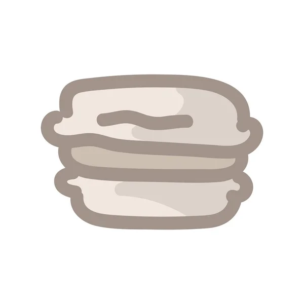 Fransız çiftlik evi pastanesi kremalı badem kurabiyesi. Provence pejmürde şık mutfak tasarım elementi. Elle çizilmiş köy menüsü ya da yemek tarifi ikonu. Etnik Scandi geleneksel yemek malzemeleri Fransa 'dan — Stok Vektör