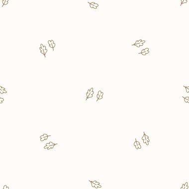 Seamless background forest 2 leaf gender neutral baby pattern. Simple whimsical minimal earthy 2 tone color. Kids nursery wallpaper or boho woodland nature fashion all over print. clipart