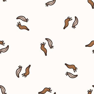 Kusursuz arka plan sümüklüböceği cinsiyet olarak nötr bebek deseni. Basit, asgari, 2 tonluk dünya rengi. Çocuk odası duvar kâğıdı ya da karikatür hayvan tarzı baskılar..