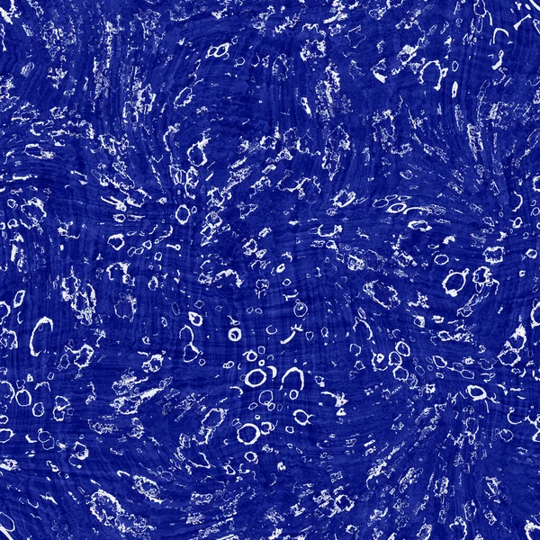Seamless indigo mottled texture. Blue woven boro cotton dyed effect background. Japanese repeat batik resist pattern. Distressed tie dye bleach. Asian fusion allover kimono textile. Worn cloth print — Stock Photo, Image