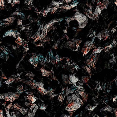 Kusursuz kahverengi boyalı kamuflaj desenli arka plan. Düzensiz noktalı sepia deseni. Organik her yeri fırçalamış. Yıpranmış eski püskü kumaş. Yıpranmış eski leke örneği.