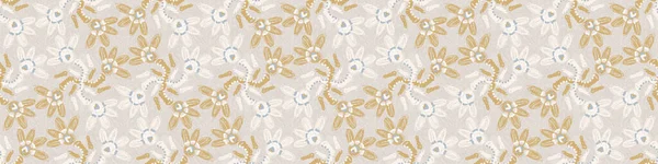 French blue damask shabby chic stripe vector shabby border background. 능숙하게 그린 배너없는 패턴. 손으로 그린 원 키 모양의 실내 장식 리본. 전형적 인 시골 농가 양식 . — 스톡 벡터