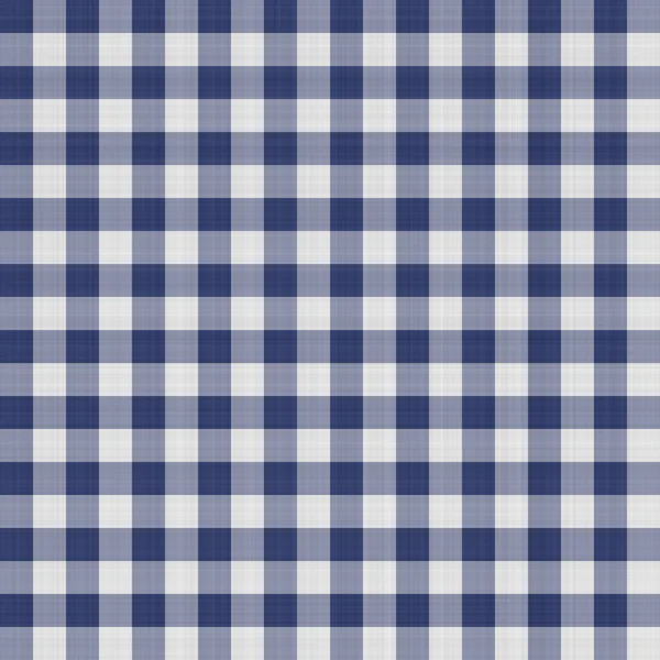 Saumaton geometrinen ristikkokuvio. Ranskan sininen pellava nuhjuinen tyylikäs tyyli. Maalaismainen keittiö kudottu rakenne tausta. Sisustus tapetti sisustus swatch. Moderni Gingham check tekstiili kaikkialla tulostaa — kuvapankkivalokuva