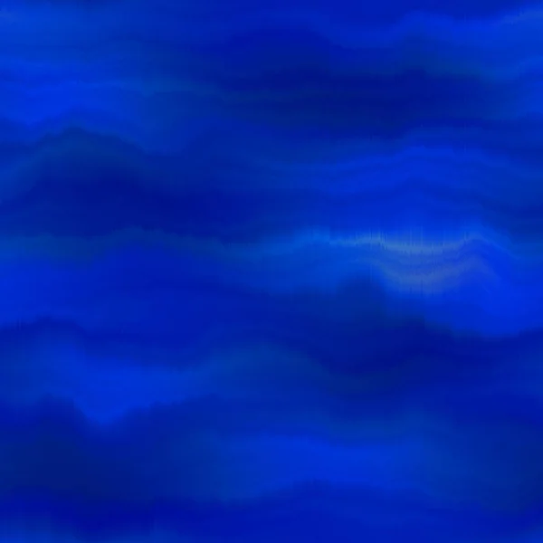 Blurry blue gradient glitch abstrait texture artistique fond. Motif sans couture ondulé de colorant de saignement irrégulier. Ombre numérique déformée sur toute l'impression. Aquarelle moderne panachée effet toile de fond. — Photo