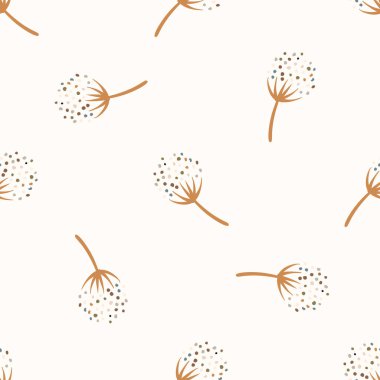 Kusursuz arka plan cinsiyeti nötr bebek çiçek deseni. Basit, asgari, 2 tonluk dünya rengi. Çocuk odası çiçek duvar kâğıdı ya da boho modası her yerde..