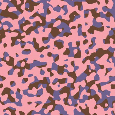  Kusursuz pembe haki rengi kamuflaj soyut doku. Kusurlu benekli model arka planı. Organik kamuflaj her yerde bozulmuş. Sıkıntılı grunge modern grafik tasarım örneği