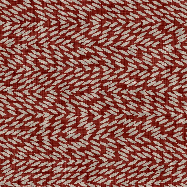 Textura de gingham cinza vermelho sem costura. Tecido de linho algodão tingido efeito fundo. Padrão de tecido têxtil primitivo em casa. Efeito de pano de verificação desgastado por toda a impressão — Fotografia de Stock