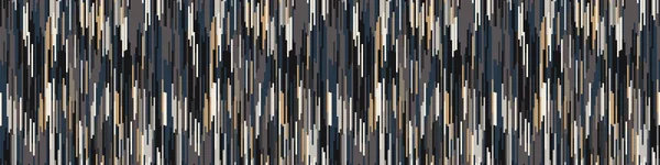Сплайсинг векторной границы. Геометрический многообразный фон баннера. Бесшовный рисунок бохо икат с перебитыми линиями. Современная искажённая панельная текстильная лента. Модный цифровой сбой. — стоковый вектор