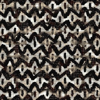 Kusursuz sepia grunge çizgili iz dokusu arka planı. Benekli, doğrusal çizgili, tekstil kumaş. Hırıltılı, bulanık çarşaflar her yerde. 