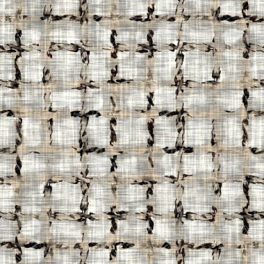 Kusursuz sepia grunge kumaş dokusu arka planı. Sorunlu kumaş desenli tekstil malzemeleri. Hırıltılı, bulanık çarşaflar her yerde. 