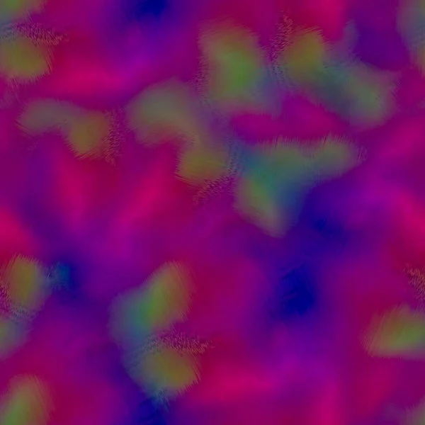 Verschwommene Regenbogen-Gradienten glitch abstrakte Textur Hintergrund. Wavy unregelmäßige Blutungen gewaschen Krawatte Farbstoff nahtlose Muster. Digitales Ombre verzerrt den gesamten Print. — Stockfoto