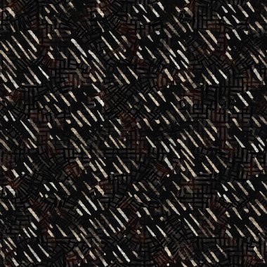 Kusursuz sepia grunge çizgili iz dokusu arka planı. Benekli, doğrusal çizgili, tekstil kumaş. Hırıltılı, bulanık çarşaflar her yerde. 