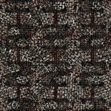 Kusursuz modern sepia camo baskı dokusu arka planı. Benekli kamuflaj deri desenli tekstil kumaş. Hırıltılı, bulanık çarşaflar her yerde. 