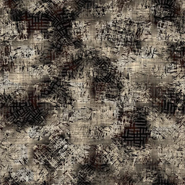 Kusursuz modern sepia camo baskı dokusu arka planı. Benekli kamuflaj deri desenli tekstil kumaş. Hırıltılı, bulanık çarşaflar her yerde. 
