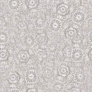 Kusursuz açık gri örgü, keten kumaş dokusu arka planı. Keten kenevir fiber doğal desen. Organik lifler kumaş yüzey malzemelerini birbirine yaklaştırır. Ecru düzensiz bulanık kumaş desenli kaba malzeme