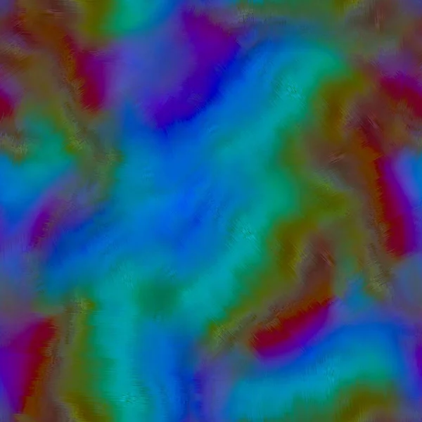 Borroso arco iris gradiente glitch abstracto textura fondo. Ondulado sangrado irregular lavado lazo tinte patrón sin costura. Ombre digital distorsionado en toda la impresión. —  Fotos de Stock