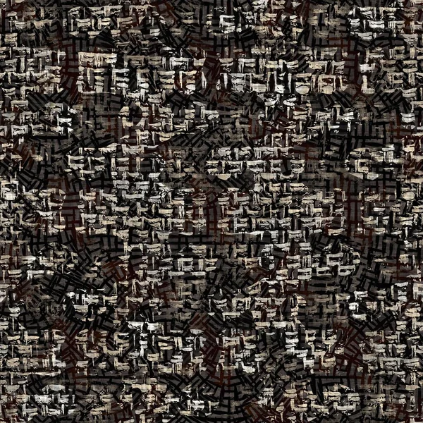 Naadloze sepia grunge doek textuur achtergrond. Stofpatroon textiel met stress. Grunge ruwe vervaging linnen over de hele print — Stockfoto