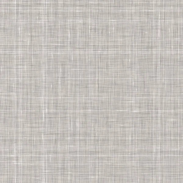 Seamless gray french woven linen texture background. Farmhouse ecru flax hemp fiber natural pattern. Organic yarn close up weave fabric for surface material. Ecru greige cloth textured rough material.