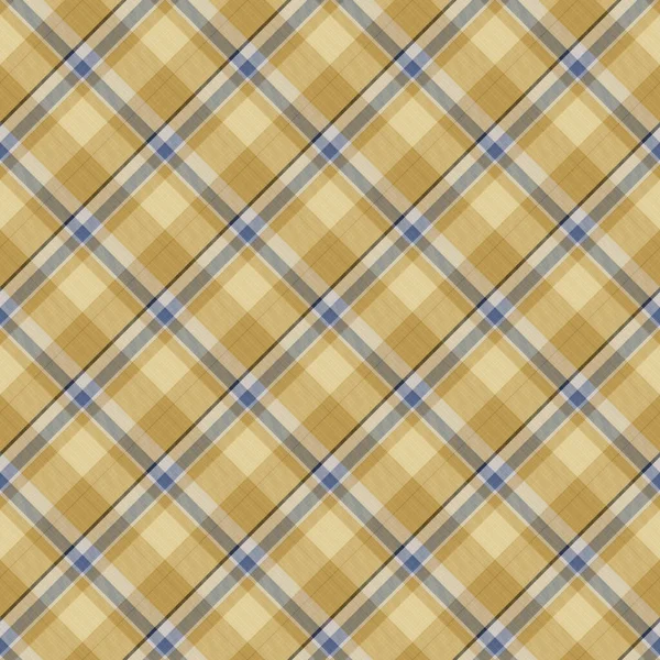 Sömlös fransk blå gul bondgård stil gingham konsistens. Vävt linne kontrollera tyg mönster bakgrund. Tartan rutig närbild väva tyg för kökshandduk material. Picknickbord av kammad fiber — Stockfoto