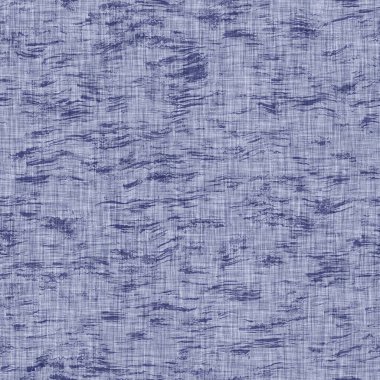 Kusursuz çivit benekli doku. Mavi örülmüş boro pamuk boyalı efekt arka planı. Japonlar batik direncini tekrarlıyor. Sıkıntılı kravat boyası beyazlatıcı. Asya füzyon izin veren kimono tekstili. Giysi izi.