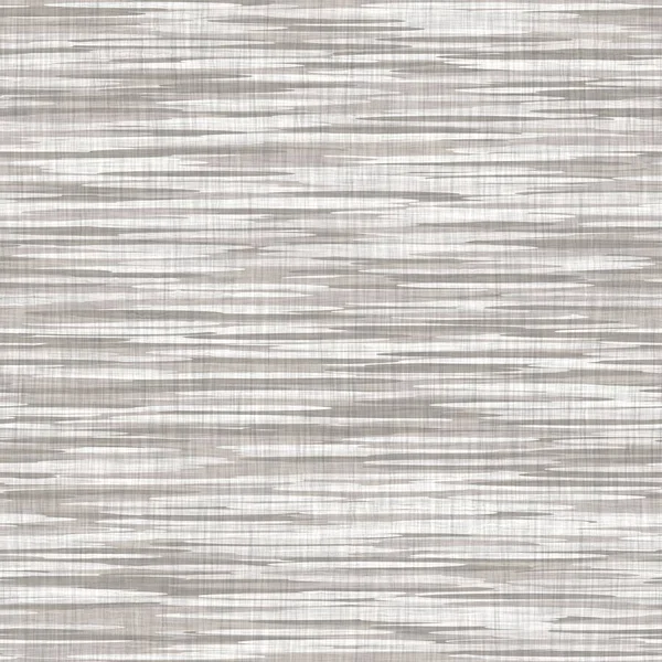 Fondo de textura de lino tejido francés gris sin costuras. Granja de lino crudo patrón natural fibra de cáñamo. Hilo orgánico de cerca tejido de tejido para el material de la superficie. Ecru tejido crudo textura material áspero. — Foto de Stock