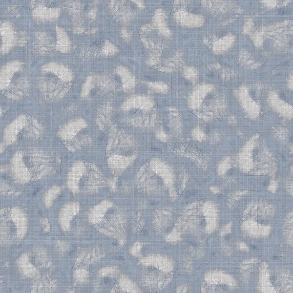 Kusursuz bir Fransız çiftlik evi çarşafı. Üzerinde parmak izi var. Provence mavi gri keten kırsal desen dokusu. Dandik şık stil örülmüş keten kumaş, her yerde parmak izi var..