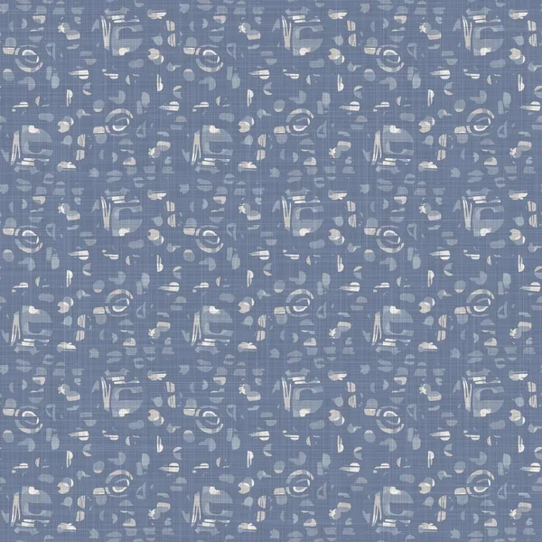 Textura de raya de lino tejida casa de campo francesa sin costuras. Ecru lino fibra de cáñamo azul. Fondo de patrón natural. Tela de tic-tac orgánica para material de toalla de cocina. Pinstripe material allover imprimir — Foto de Stock