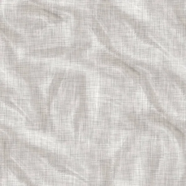 Sem emenda manchado cinza francês tecido de linho textura fundo. Velho padrão de fibra de linho natural ecru. Tecido de casa de campo de fazenda orgânica para têxteis por toda a impressão. — Fotografia de Stock