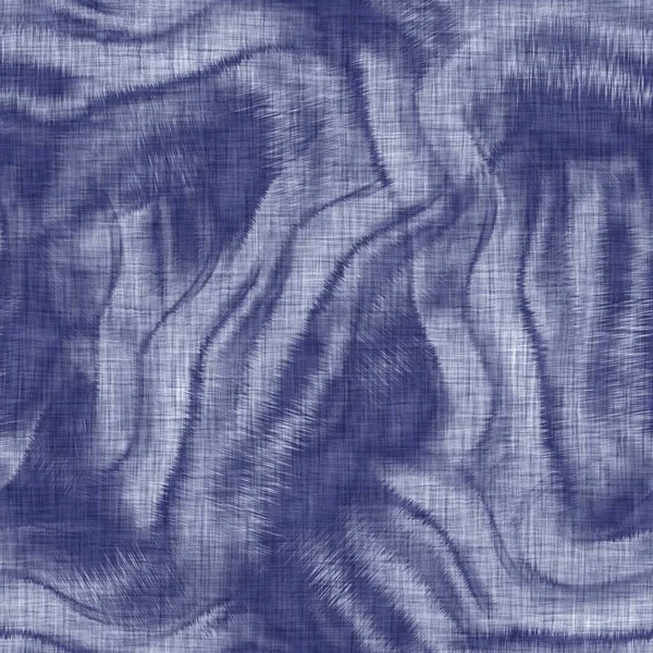 Απρόσκοπτη στιλπνή υφή. Μπλε υφαντό boro βαμβάκι βαμμένο φόντο εφέ. Ιαπωνική επανάληψη μπατίκ αντίσταση μοτίβο. Λεύκανση με βαφή γραβάτας. Ασιατικό κιμονό από κράμα σύντηξης. Φθαρμένο αποτύπωμα υφάσματος — Φωτογραφία Αρχείου