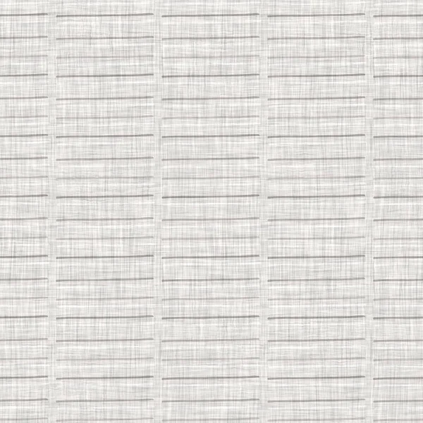 Бесшовный серый французский тканый льняной полосы полосы полосы текстуры фона. Farmhouse ecru лен волокна конопли природный узор. Органическая пряжа сплетает ткань. Серая ткань Ecru текстурированная грубым материалом — стоковое фото