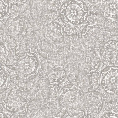 Kusursuz açık gri örgü, keten kumaş dokusu arka planı. Keten kenevir fiber doğal desen. Organik lifler kumaş yüzey malzemelerini birbirine yaklaştırır. Ecru düzensiz bulanık kumaş desenli kaba malzeme