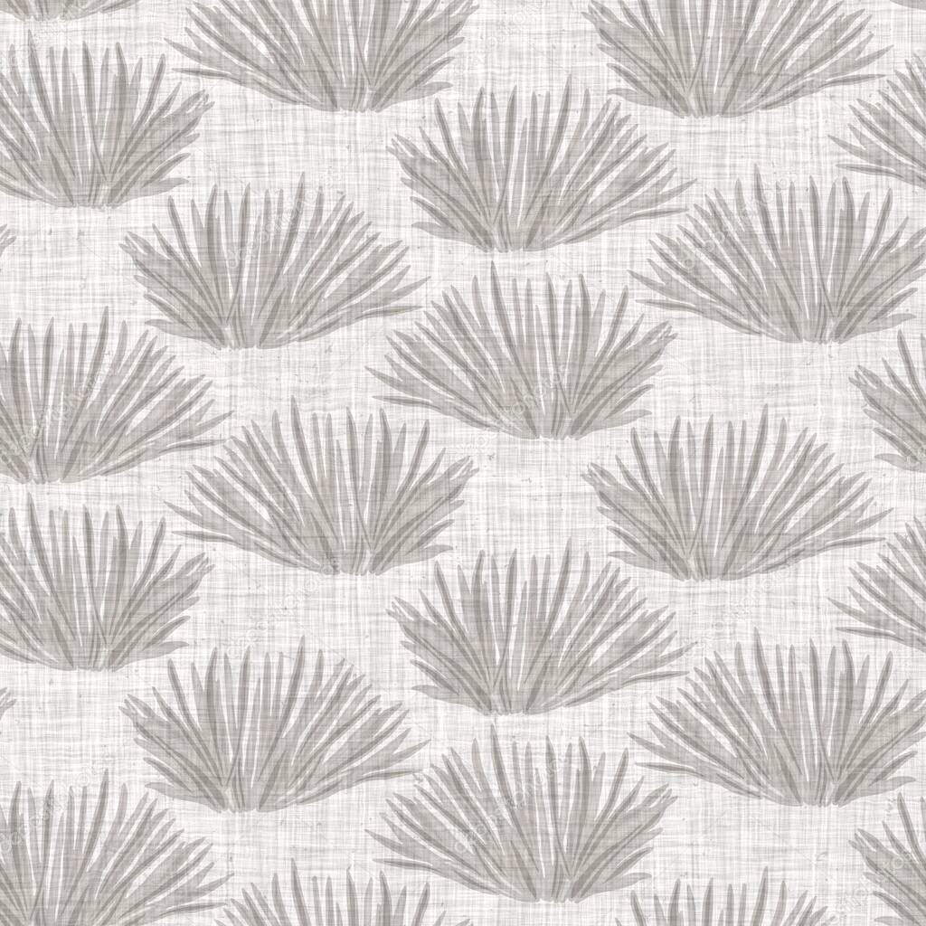 Natural gray french woven linen texture background. Old ecru flax leaf stripe seamless pattern. Organic french farmhouse weave fabric for all over print. 