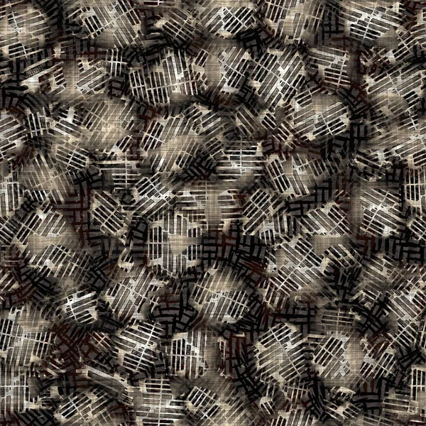 Kusursuz sepia grunge noktalı baskı dokusu arkaplanı. Eskimiş eski model tekstil kumaşı. Hırıltılı, bulanık çarşaflar her yerde. 