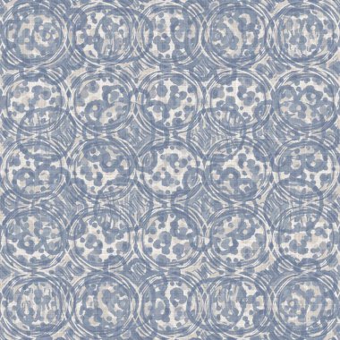 Kusursuz Fransız çiftlik evi, noktalı keten desenli. Provence mavi beyaz dokuma dokusu. Pejmürde şık stil dekoratif daire kumaş arka plan. Her yerde tekstil kırsalı var.