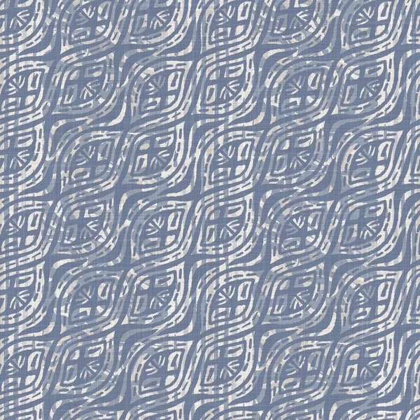 Zökkenőmentes francia parasztház vászon nyári blokk nyomtatási háttér. Provence kék szürke vászon rusztikus minta textúra. Shabby elegáns stílus régi szőtt len elmosódott. Textília mindenütt.. — Stock Fotó