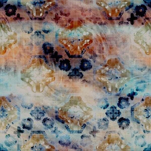 Bulanık suluboya arızası, sanatsal kumaş dokusu. Düzensiz kanlı kravat, kusursuz boya deseni. Ombre boho batik 'i her yerde bozmuş. Değişik karamsar, karamsar, nemli efekt.