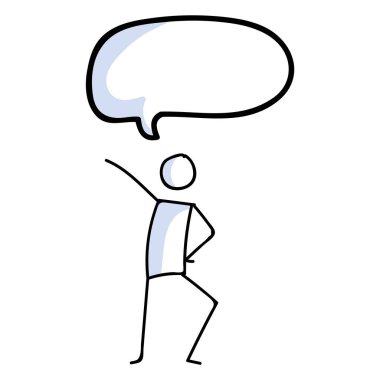 El yapımı stickman 60 'ların disko dansçısı konsepti. Basit ana hatlı balerin figürü doodle ikon clipart. Dans stüdyosu ya da gece kulübü çizimi için.. 