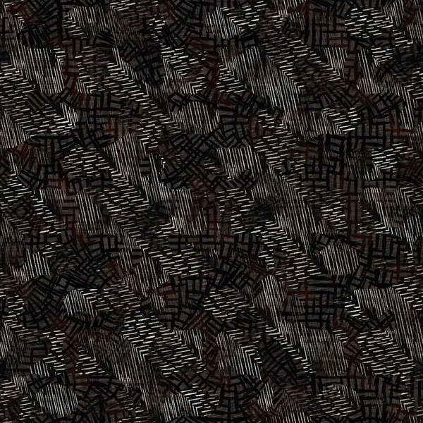 Seamless sepia grunge moteado impresión textura fondo. Desgastado viejo patrón de tela textil angustiado. Grunge ropa borrosa áspera por todas partes imprimir —  Fotos de Stock