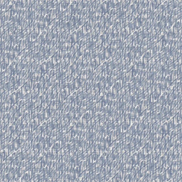 Sömlös fransk bondgård vävt linne rand konsistens. Ecru lin blå hampa fiber. Naturligt mönster bakgrund. Organisk tickande tyg för kökshandduk material. Pinstripe material överallt tryck — Stockfoto