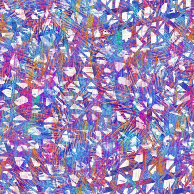 Kusursuz yaz boho 'su parmak izini sildi. Grunge hafif suluboya kolaj dokusu arka planı. Plaj desenli tekstil kumaşı. Boya mavisi, pastel, bulanık, püre, her yerde arıza var. 