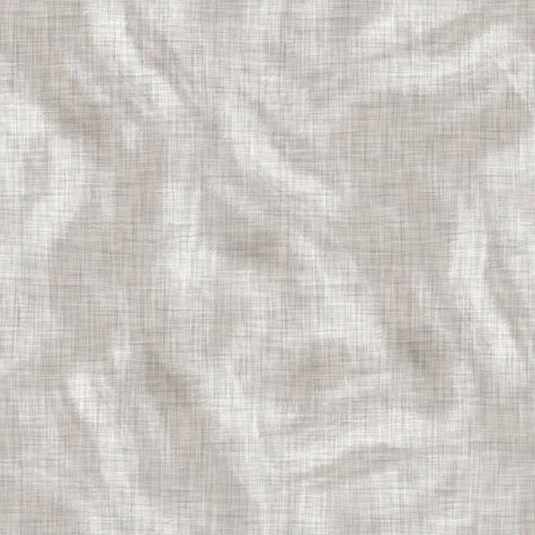 シームレスな斑状グレーフランス織りリネンテクスチャの背景。古いecru天然亜麻繊維パターン。オーガニック農家｜プリント全体の繊維のためのコテージファブリック. — ストック写真