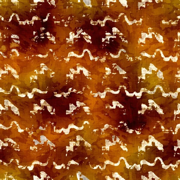 Zökkenőmentes modern szépia barna blokk kollázs nyomat. Grunge akvarell textúra háttér. Elkopott foltos kimosta minta textil szövet. Festői elmosódott vászon mindenütt. — Stock Fotó