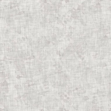 Kusursuz benekli gri Fransız dokuması keten dokusu arka plan. Eski ecru doğal keten fiber deseni. Tüm baskılar için organik çiftlik evi kumaşı. 