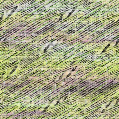 Kusursuz lekeli kravat boyalı desenli arka plan. Sıkıntılı boho bulanık desen. Lekelenmiş kireç sarısı mor kumaş efekti. Eski püskü püre şeritler her yerde..