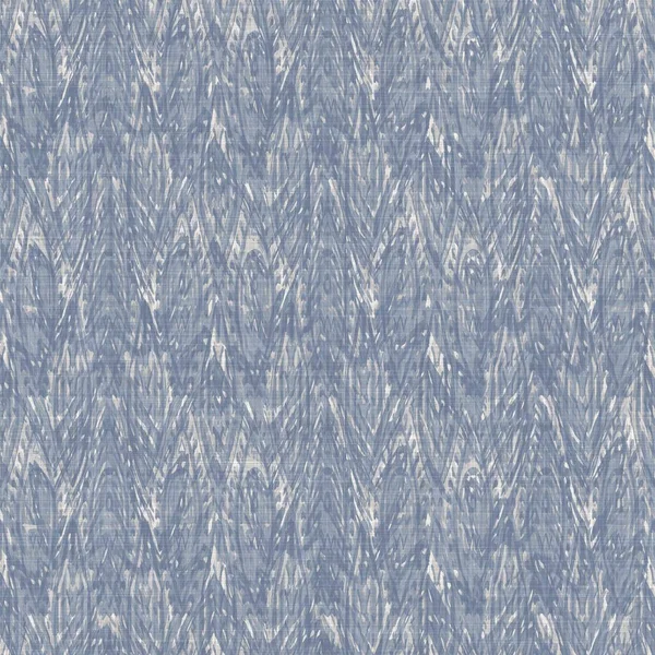 Nahtloses französisches Bauernhaus Damast Leinenmuster. Provence blau weiß gewebte Textur. Shabby chic Stil dekorativen Stoff Hintergrund. Textil rustikal auf der ganzen Linie — Stockfoto