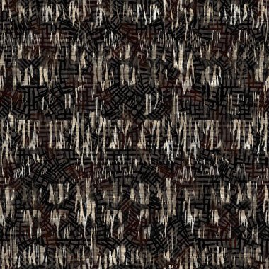 Kusursuz modern sepia camo baskı dokusu arka planı. Benekli kamuflaj deri desenli tekstil kumaş. Hırıltılı, bulanık çarşaflar her yerde. 