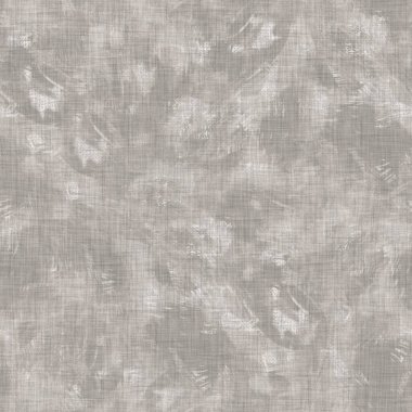 Kusursuz benekli gri Fransız dokuması keten dokusu arka plan. Eski ecru doğal keten fiber deseni. Tüm baskılar için organik çiftlik evi kumaşı. 
