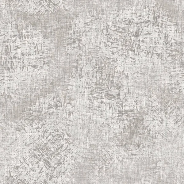 Fondo de textura de lino tejido francés gris moteado sin costuras. Patrón de fibra de lino natural de crudo antiguo. Tela de casa de campo orgánica para textiles por todas partes imprimir. — Foto de Stock