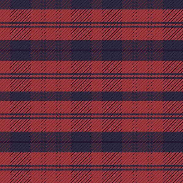 可爱的圣诞红格子呢矢量无缝图案。检查苏格兰法兰绒印花为凯尔特家庭装饰。适合高地粗花呢流行的平面设计。Tiled Rustic houndstooth grid. — 图库矢量图片