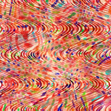 Bulanık kırmızı boyalı suluboya çiçek desenli kolaj arka planı. Grunge kravatlı, boyalı, çiçekli, pürüzsüz desenli. Yazdırma üzerinde değişken parlak ombre arıza efekti.